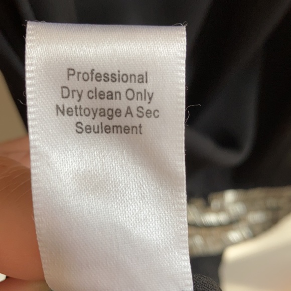 Alice + Olivia Black Retro Silk Bead Embroidered Cocktail Mini Dress Size Small - Picture 13 of 14